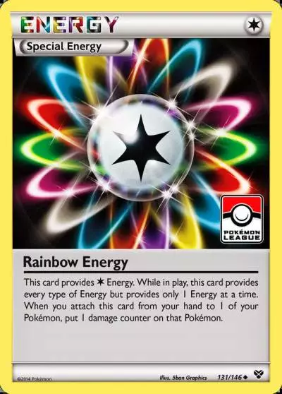 Rainbow Energy 131/146 XY Pokemon card