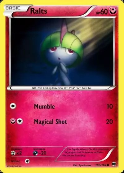 Ralts 100/162 BREAKthrough Pokemon card