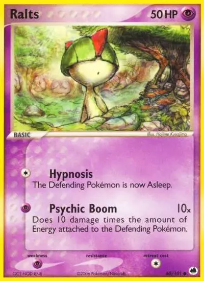 Ralts 60/101 Dragon Frontiers Pokemon card