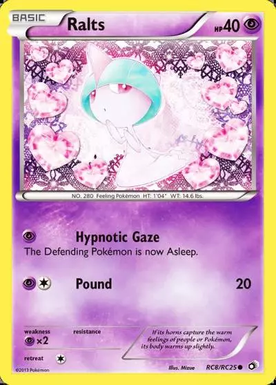 Ralts RC8/113 Legendary Treasures Pokemon card