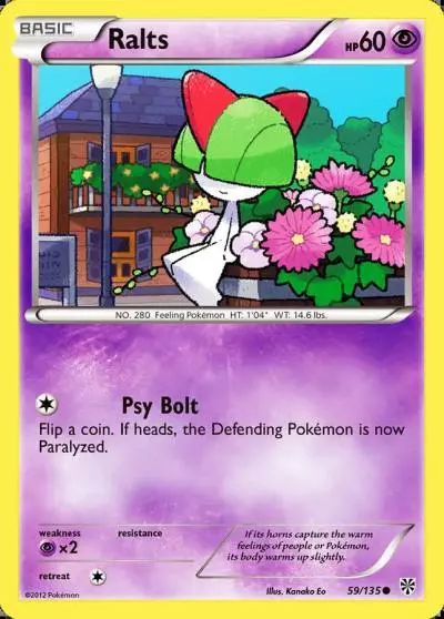 Ralts 59/135 Plasma Storm Pokemon card