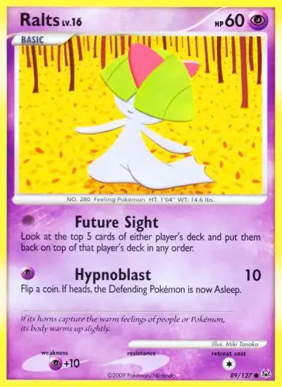 Ralts 89/127 Platinum Pokemon card