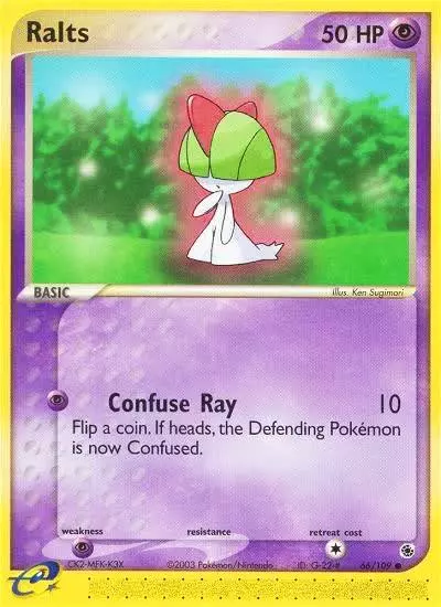 Ralts 66/109 Ruby & Sapphire Pokemon card