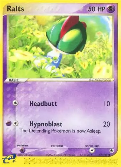 Ralts 67/109 Ruby & Sapphire Pokemon card