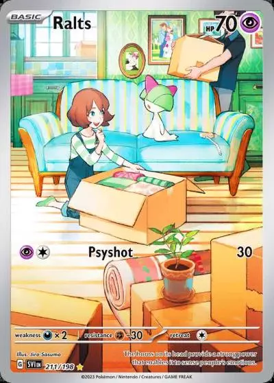 Ralts 211/198 Scarlet & Violet Pokemon card
