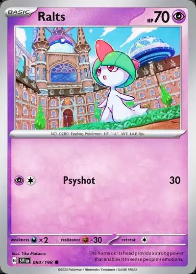 Ralts 84/198 Scarlet & Violet Pokemon card