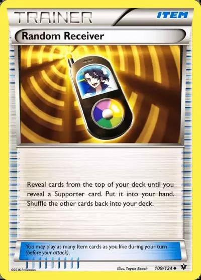 Random Receiver 109/124 Fates Collide Pokemon card