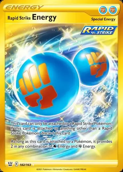 Rapid Strike Energy 182/163 Battle Styles Pokemon card