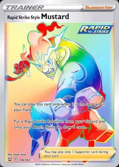 Rapid Strike Style Mustard 176/163 Battle Styles Pokemon card