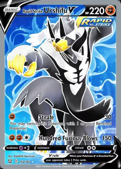 Rapid Strike Urshifu V 152/163 Battle Styles Pokemon card