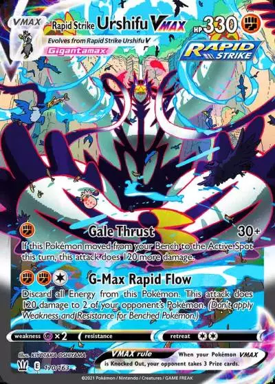 Rapid Strike Urshifu VMAX 170/163 Battle Styles Pokemon card