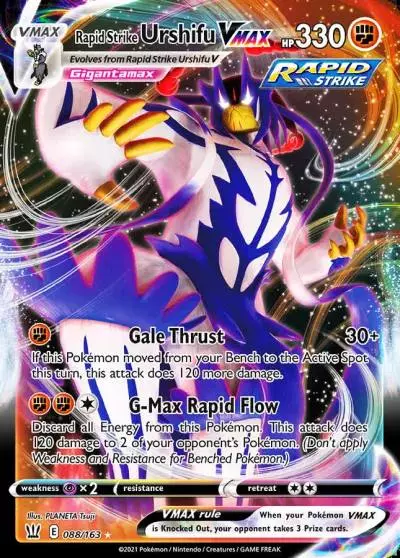 Rapid Strike Urshifu VMAX 88/163 Battle Styles Pokemon card