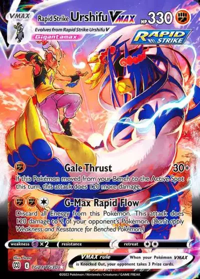 Rapid Strike Urshifu VMAX TG21/30 Brilliant Stars Trainer Gallery Pokemon card