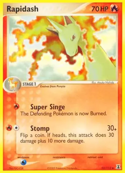 Rapidash 52/113 Delta Species Pokemon card