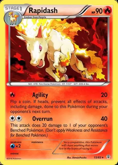 Rapidash 15/83 Generations Pokemon card