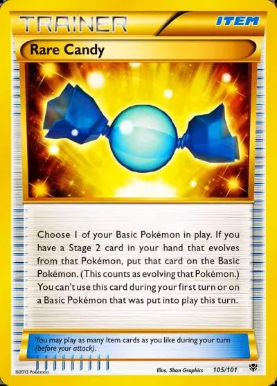 Rare Candy 105/101 Plasma Blast Pokemon card