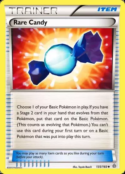 Rare Candy 135/160 Primal Clash Pokemon card