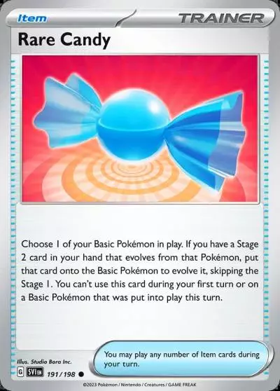 Rare Candy 191/198 Scarlet & Violet Pokemon card
