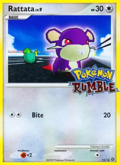 Rattata 15/16 Pokémon Rumble Pokemon card
