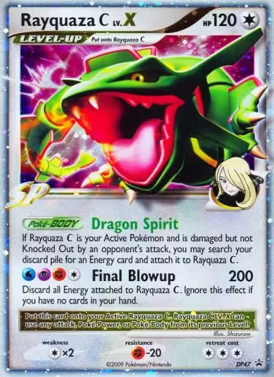 Rayquaza C LV.X DP47/56 DP Black Star Promos Pokemon card