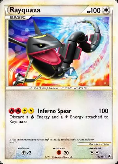 Rayquaza SL10/95 Call of Legends Pokemon card
