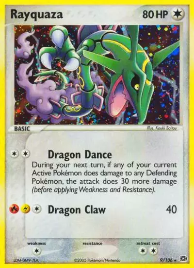 Rayquaza 9/106 Emerald Pokemon card