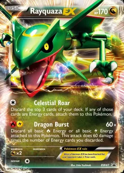 Rayquaza-EX BW47/101 BW Black Star Promos Pokemon card