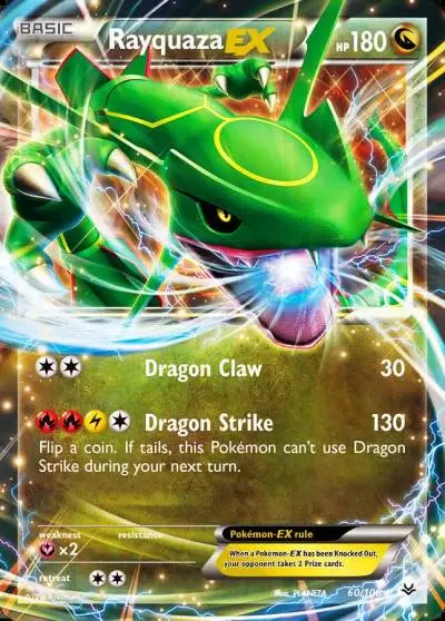 Rayquaza-EX 60/108 Roaring Skies Pokemon card