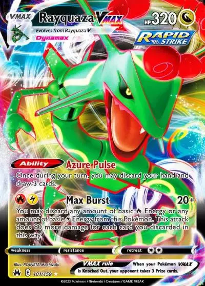 Rayquaza VMAX 101/159 Crown Zenith Pokemon card