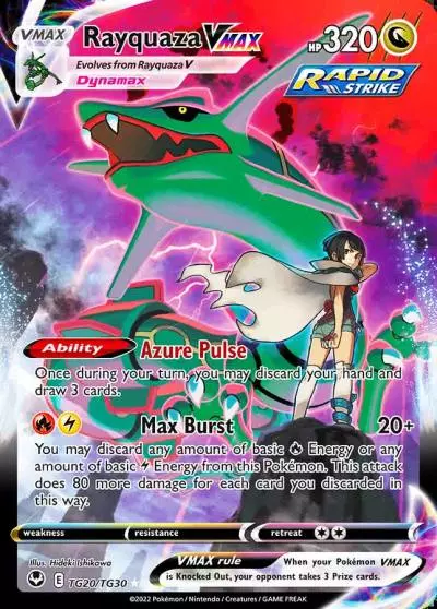 Rayquaza VMAX TG20/30 Silver Tempest Trainer Gallery Pokemon card