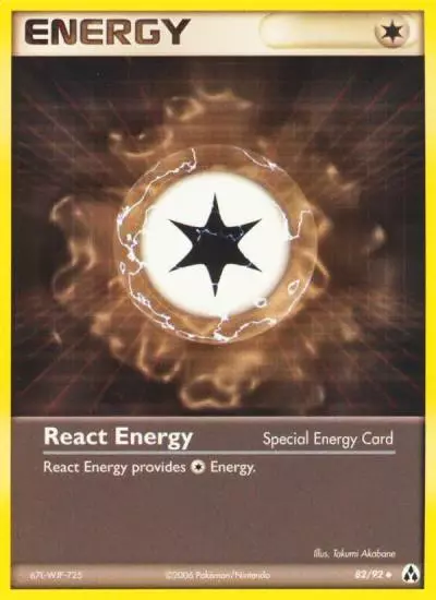 React Energy 82/92 Legend Maker Pokemon card