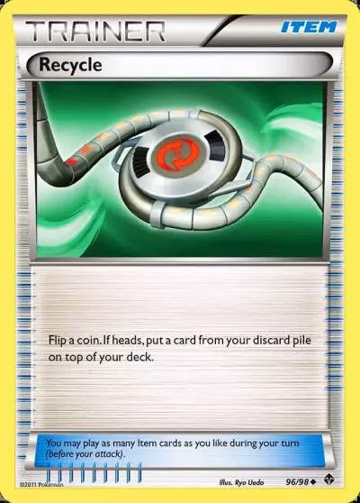 Recycle 96/98 Emerging Powers Pokemon card