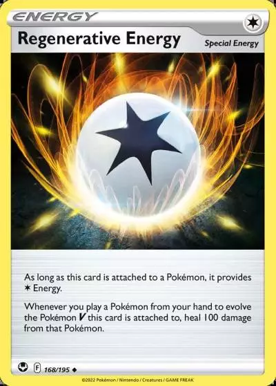 Regenerative Energy 168/195 Silver Tempest Pokemon card