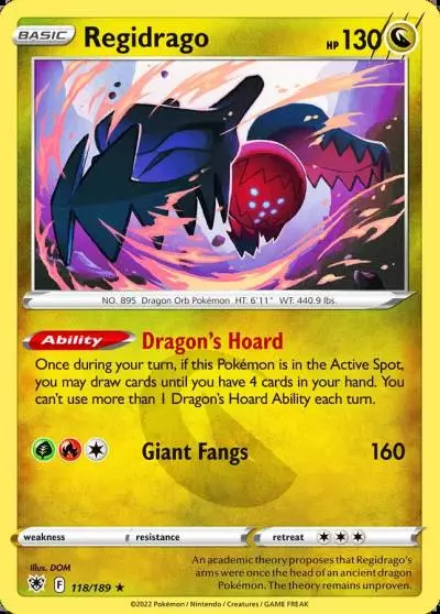 Regidrago 118/189 Astral Radiance Pokemon card