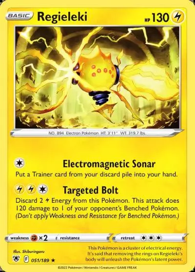 Regieleki 51/189 Astral Radiance Pokemon card