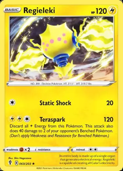 Regieleki 60/203 Evolving Skies Pokemon card