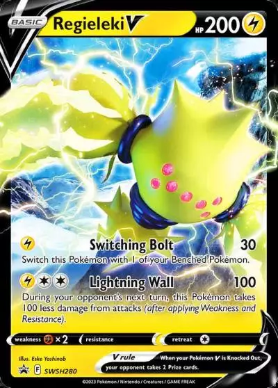 Regieleki V SWSH280/307 SWSH Black Star Promos Pokemon card
