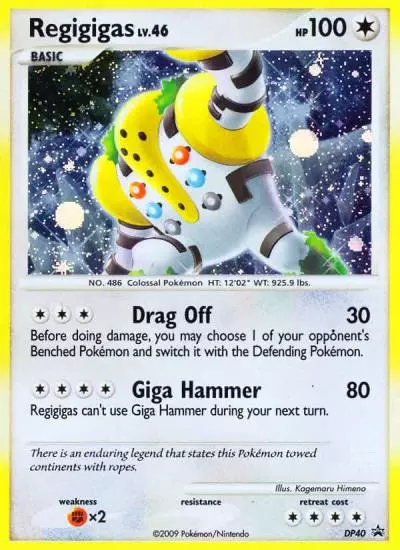 Regigigas DP40/56 DP Black Star Promos Pokemon card
