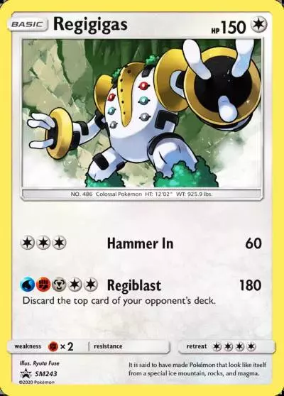 Regigigas SM243/248 SM Black Star Promos Pokemon card