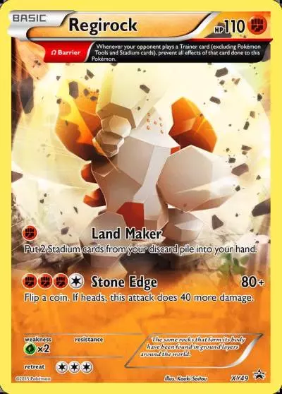 Regirock XY49/211 XY Black Star Promos Pokemon card