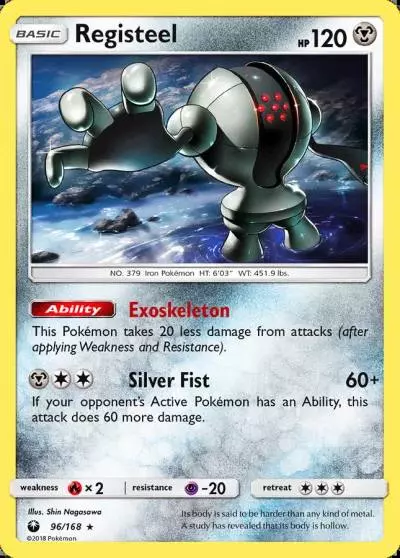 Registeel 96/168 Celestial Storm Pokemon card