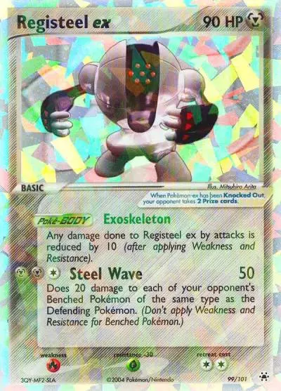 Registeel ex 99/101 Hidden Legends Pokemon card