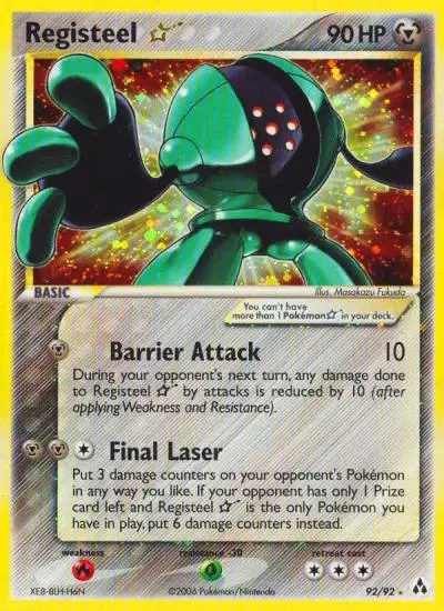 Registeel ★ 92/92 Legend Maker Pokemon card