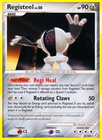 Registeel 39/146 Legends Awakened Pokemon card