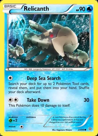 Relicanth 23/98 Ancient Origins Pokemon card