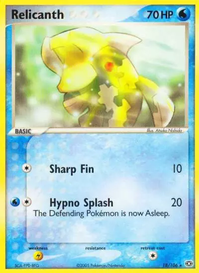 Relicanth 18/106 Emerald Pokemon card