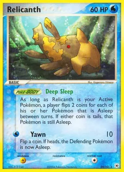 Relicanth 24/101 Hidden Legends Pokemon card