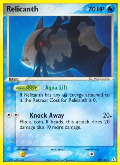 Relicanth 30/110 Holon Phantoms Pokemon card