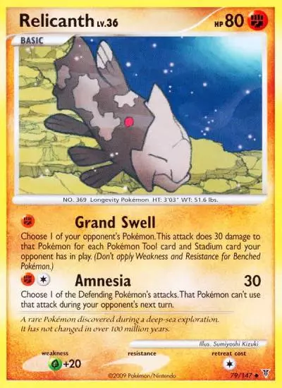 Relicanth 79/147 Supreme Victors Pokemon card