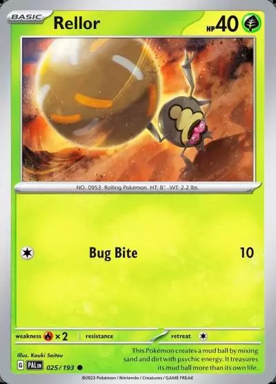 Rellor 25/193 Paldea Evolved Pokemon card
